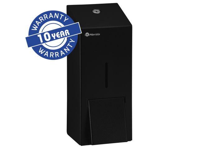 MERIDA STELLA BLACK LINE MAXI foam soap dispenser for disposable refills with a foaming pump 700 g, black